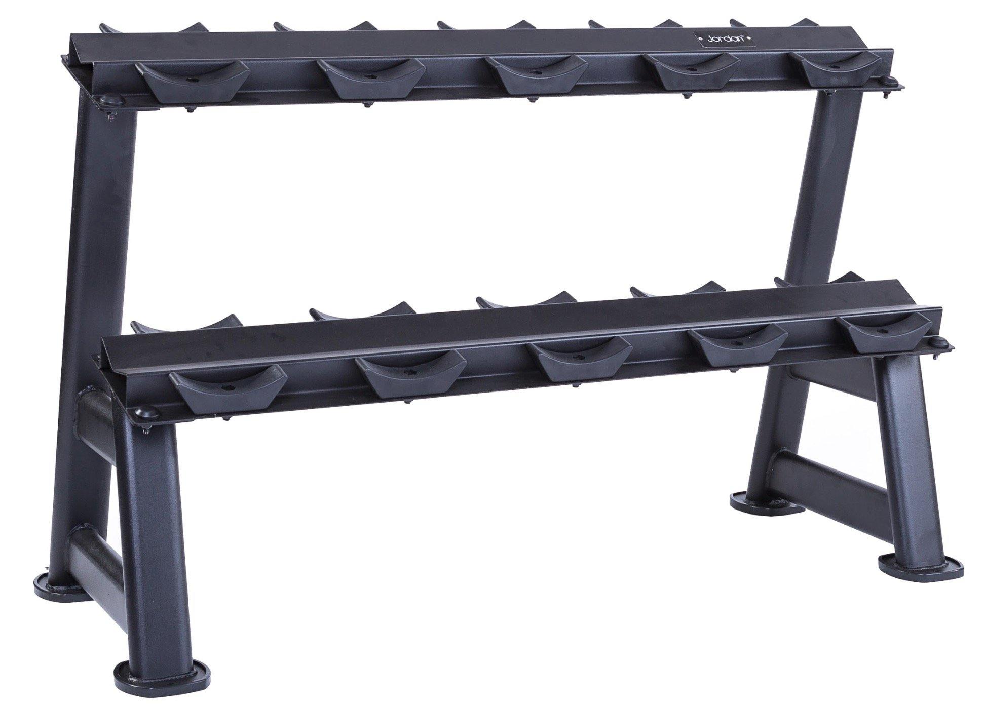 Jordan Premium Urethane Dumbbell Set 2.5-62.5kg with Horizontal Racks - Image 6