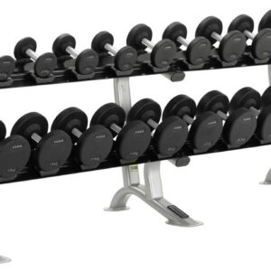 York Pro-Style Dumbbell Set 2.5kg - 25kg & 10 Pair Rack