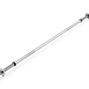 York Standard 1" Spinlock Barbell Bar with collars