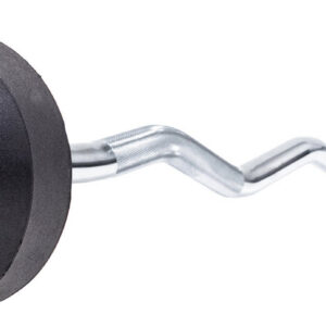 Jordan Rubber Barbells Bars Set 10-45kg with Curl Bar and Rack