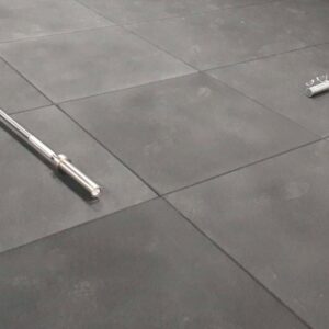 Flatline Black Rubber Gym Flooring 1m x 1m x 30mm