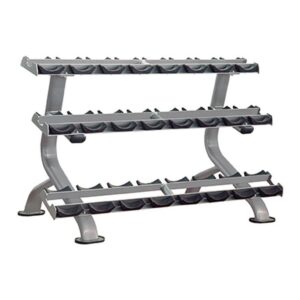 GymGear Elite Series 3 Tier Dumbbell Storage Rack - 12 Pair