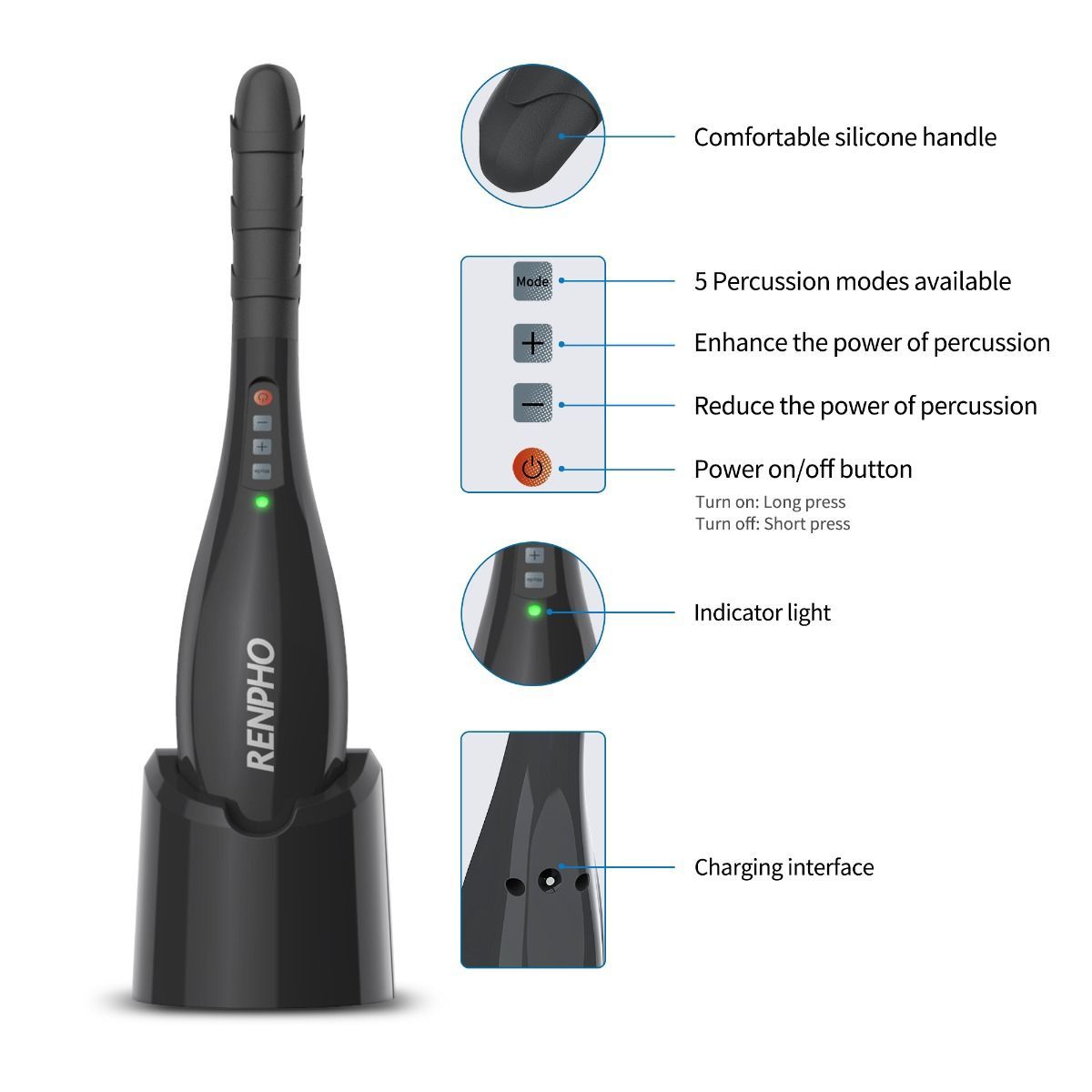 Renpho Cordless Handheld Massager - Image 2