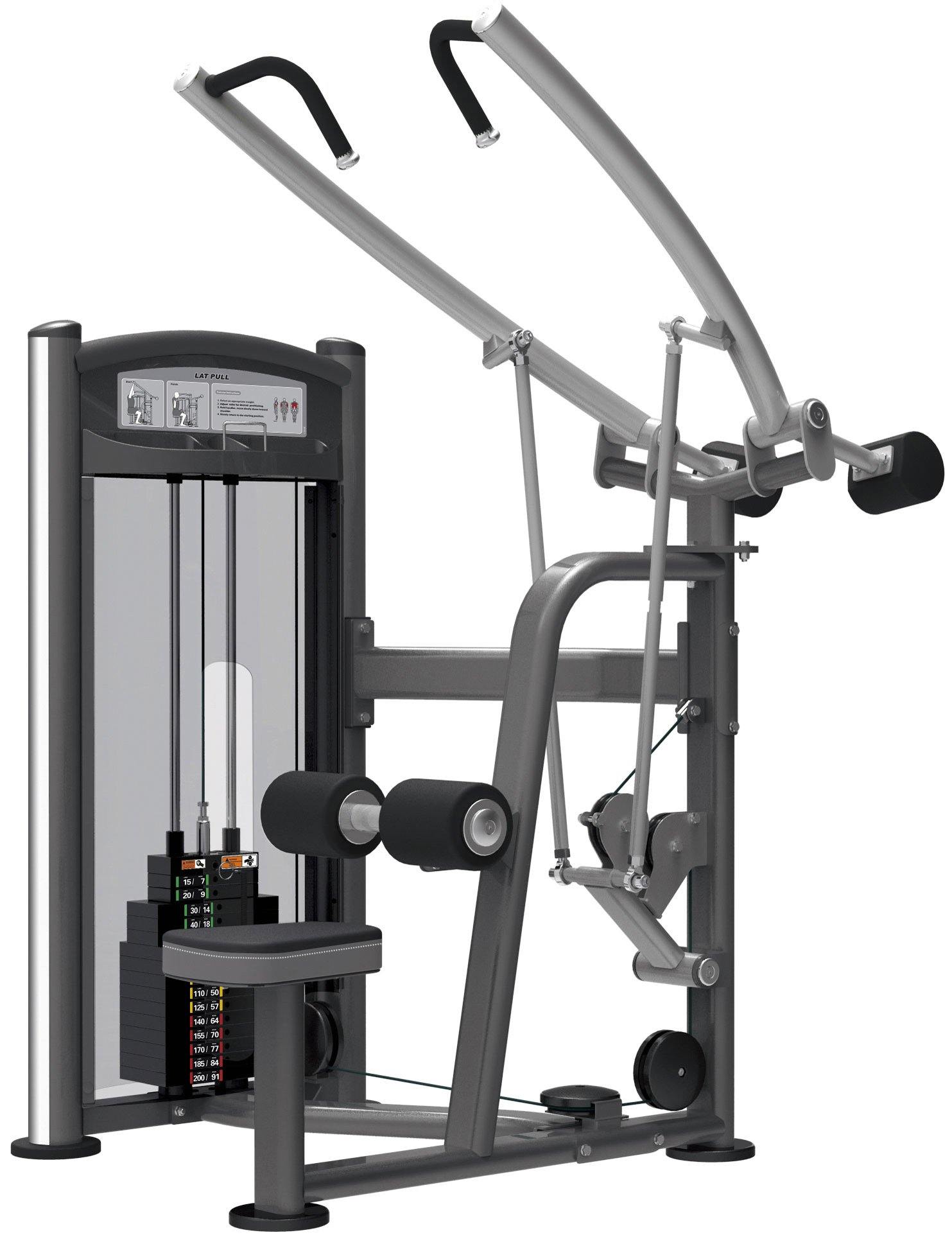 GymGear Elite Series Lat Pulldown Selectorised Station