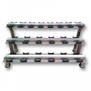MYO Strength Dumbbell Rack - 10 Pair 3 Tier with Stirrups