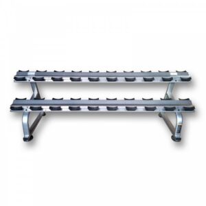 MYO Strength Dumbbell Rack - 10 Pair 2 Tier with Stirrups