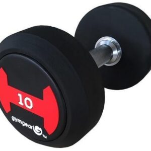 GymGear Rubber Solid Ends Dumbbells Sets (up to 50kg)