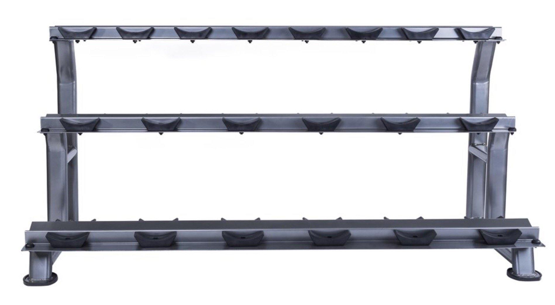 Jordan Dumbell Rack Oval Frame (10 Pair - 3 Tier) - Image 2